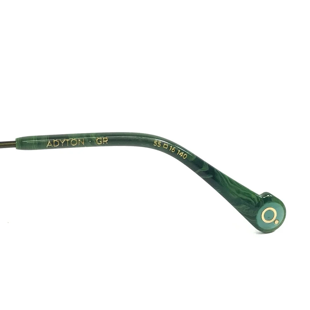 Etnia Barcelona Eyeglasses Frames ADYTON GR Green Aviator Wire Rim 55-16-140